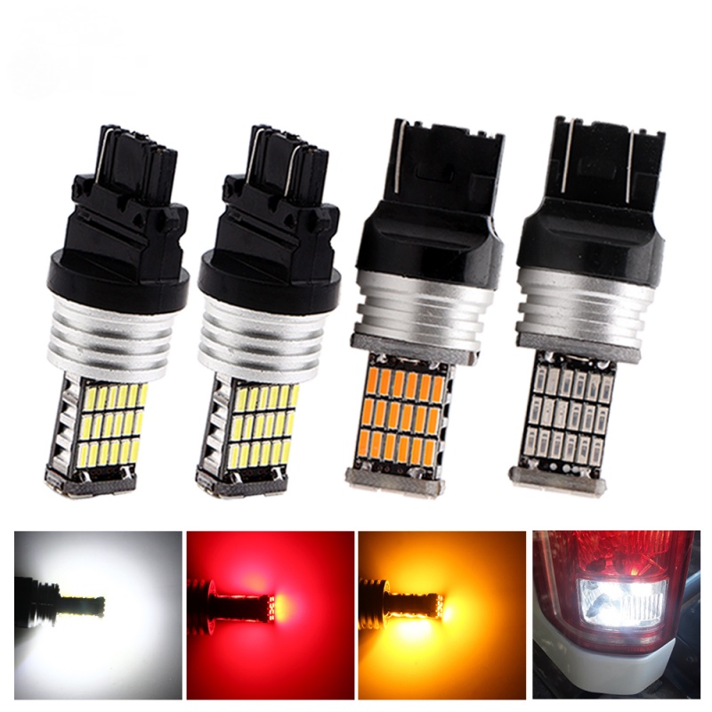 Set 2 Đèn LED Tín Hiệu Canbus 3157 1156 1157 T20 7440 7443 3156 4014 45 SMD Cho Xe Ô Tô