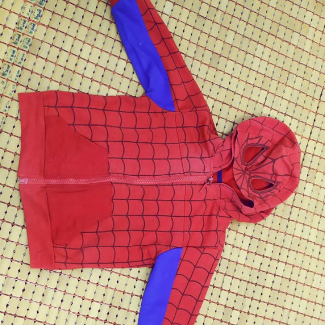 Thanh lý Áo spiderman mũ đội có mắt cho bé trai 13_ 16kg