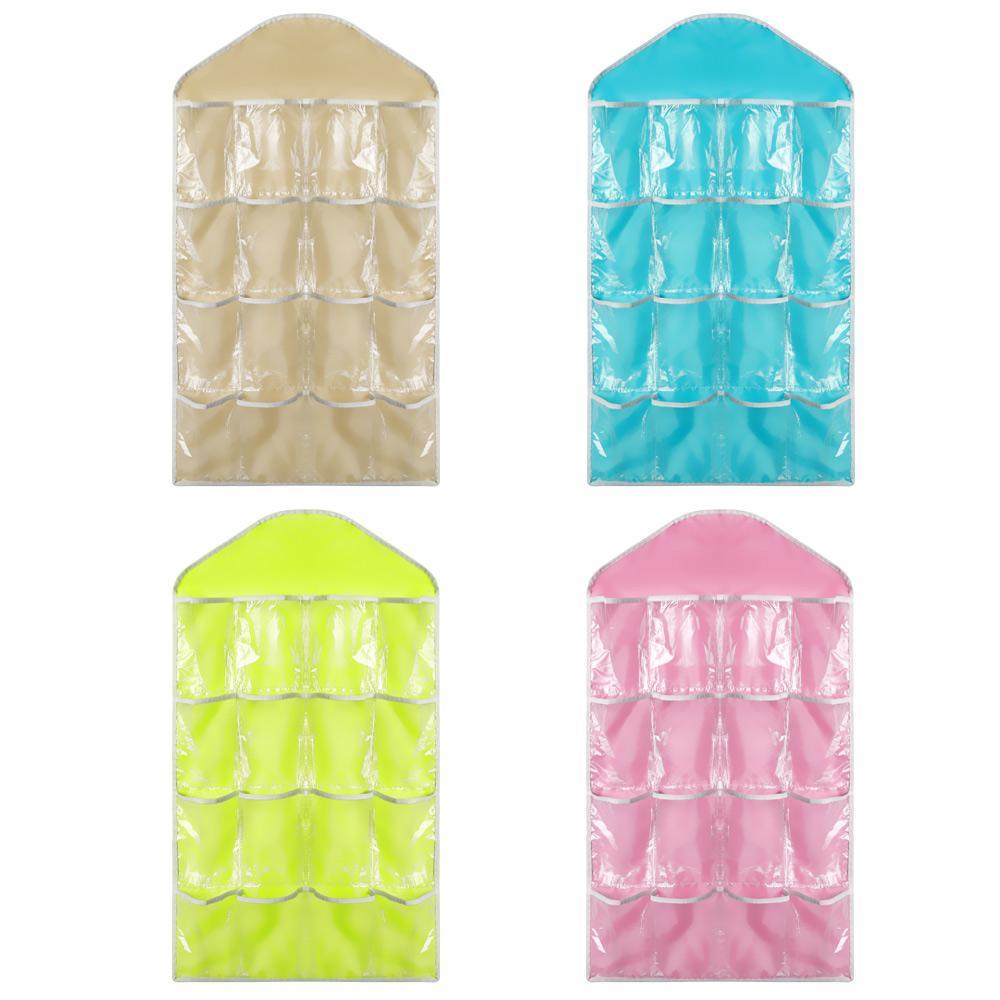 KUNHEV Túi Treo 16 Ngăn Đựng Đồ Lót / Giày Trong Suốt Gọn Gàng Thời Trang Cho Phòng Khách / Tủ Quần Áo /