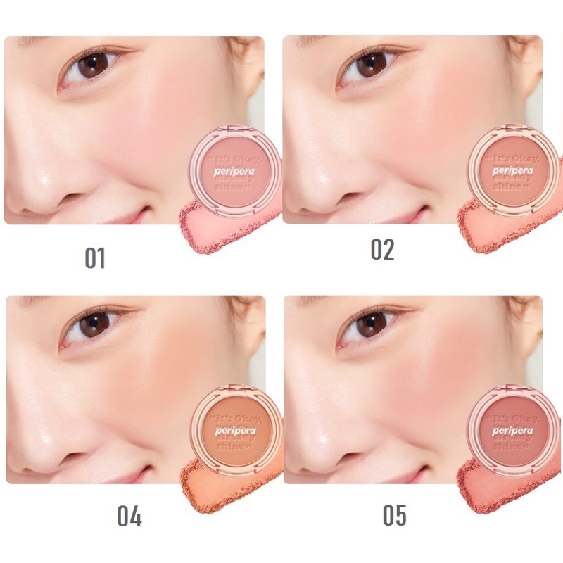 Má hồng PERIPERA PURE BLUSHED SUNSHINE CHEEK