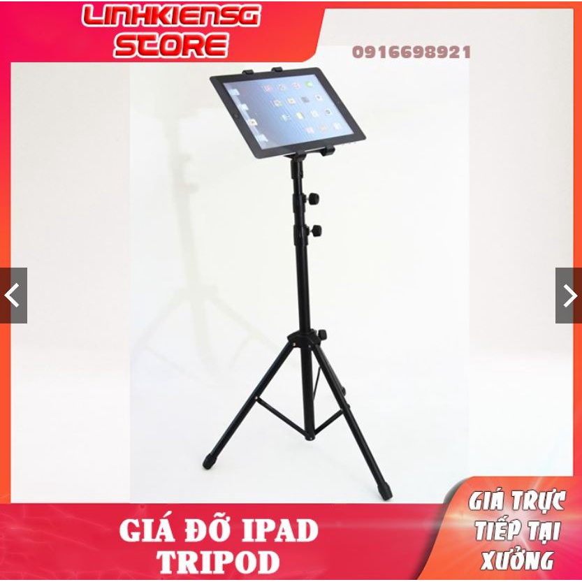 Giá đỡ Ipad  máy tính bảng điện thoại chân hợp kim cao tối đa 2m | BigBuy360 - bigbuy360.vn