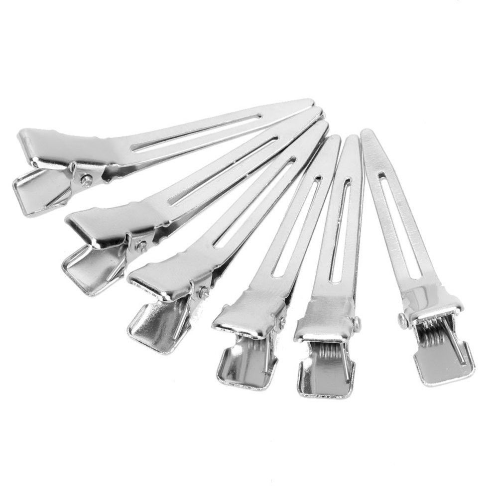 (Hàng Mới Về) Set 50 Kẹp Tóc Mỏ Vịt Nhiều Màu Sắc Siêu Mỏng Bằng Kim Loại Tiện Dụng