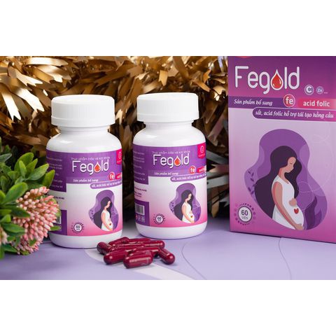 Fegold Kohinoor Star bổ sung sắt, acid folic hỗ trợ tái tạo hồng cầu (Cho mẹ bầu, người thiếu máu)