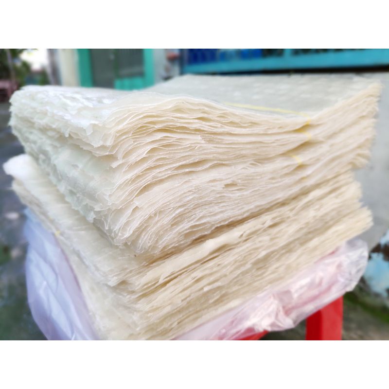 Bánh tráng Vuông Bình Định nhúng (cuốn)_xấp 25 cái_Bánh Bình Định