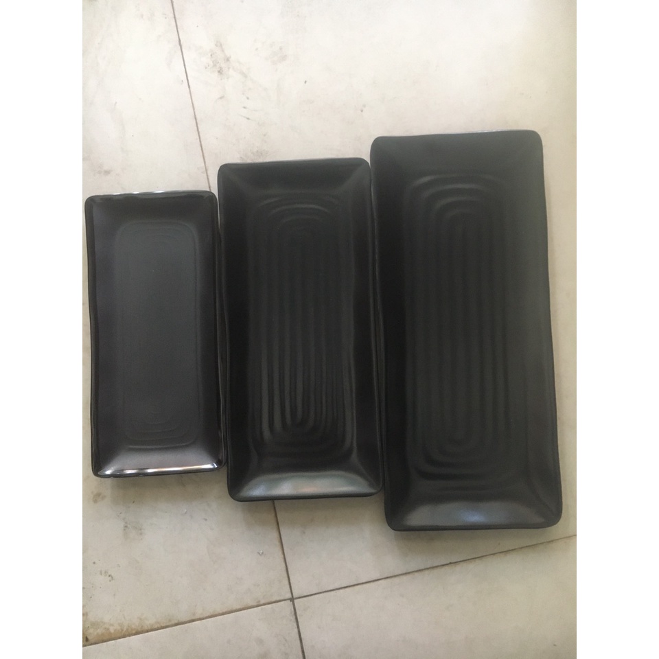Đĩa chữ nhật melamine đủ size