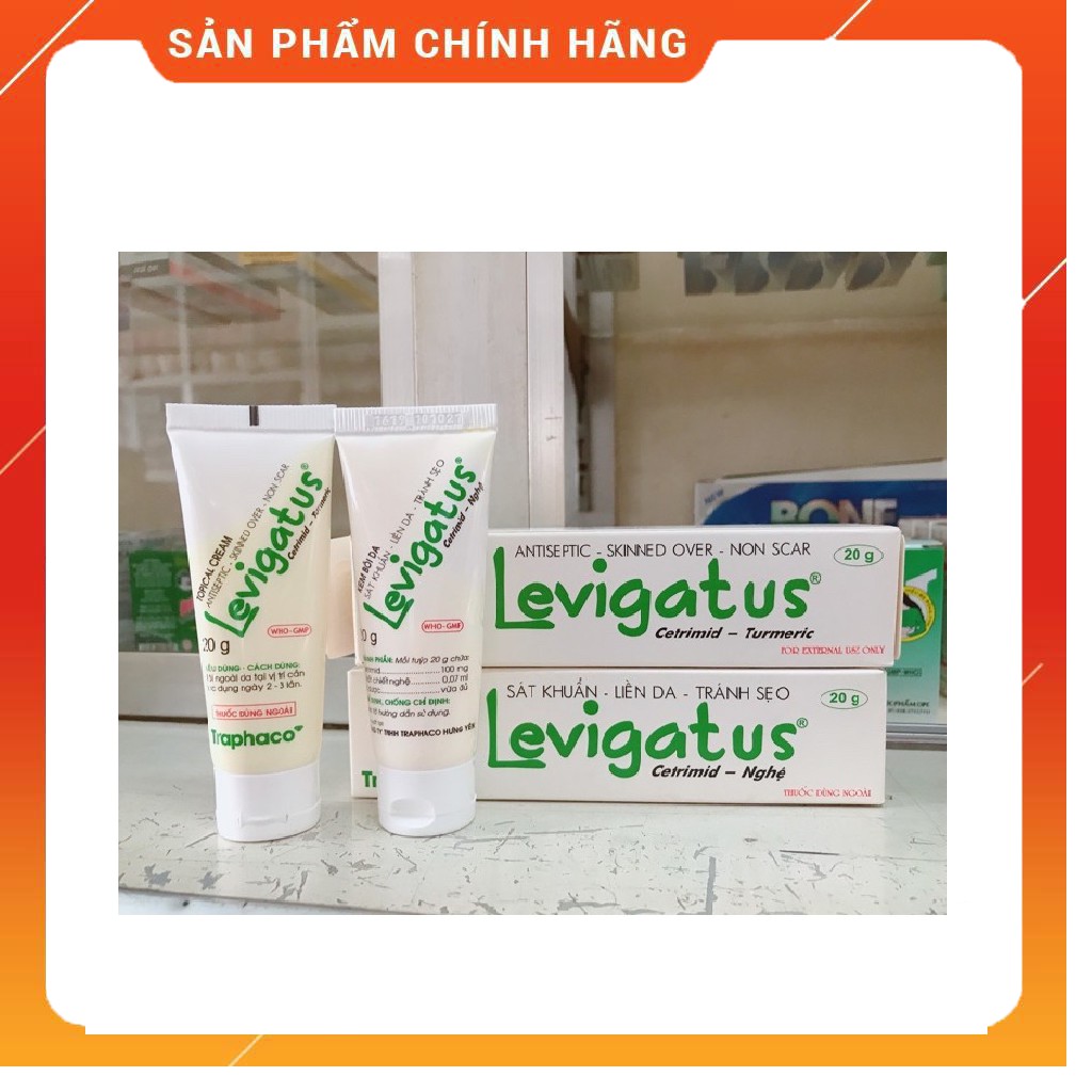 Levigatus 20G tuýp bôi sát khuẩn, liền da , tránh sẹo chuyên trị các vết bỏng