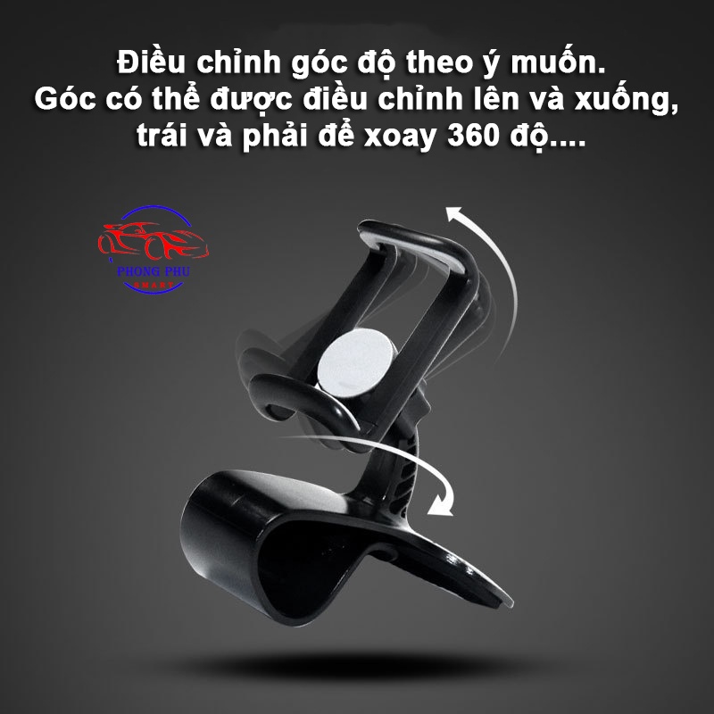 Giá Đỡ Điện Thoại Ô Tô, Kẹp Điện Thoại Được Trên Taplo Xe Hơi Có Thể Xoay 360độ Thoải Mái Khi Nghe Gọi Cực Kỳ Tiện Lợi | BigBuy360 - bigbuy360.vn