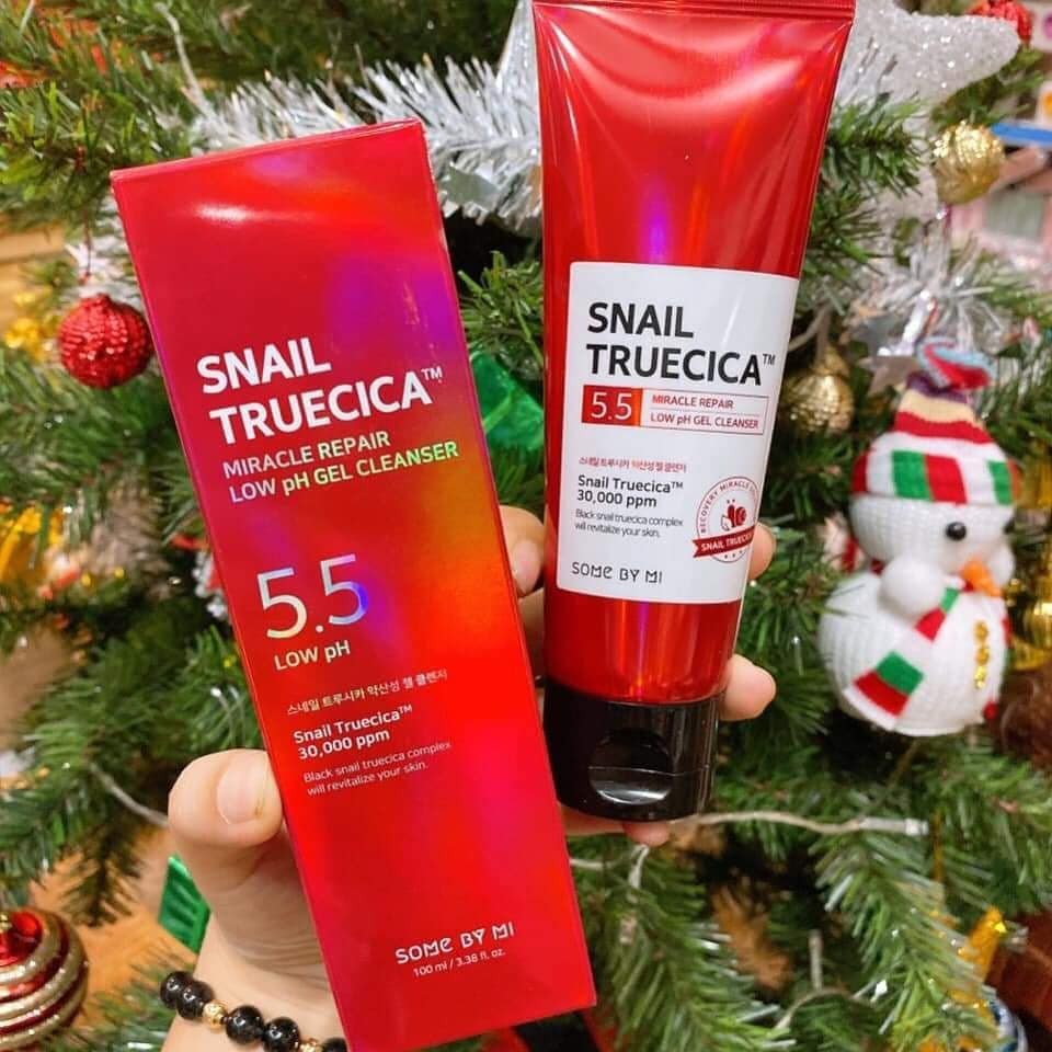 Sữa rửa mặt dịu nhẹ, phục hồi da Some By Mi Snail Truecica Miracle Repair Low PH Gel Cleanser