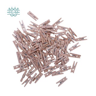 100 cái / bộ kẹp gỗ mini 25mm dùng trong làm đồ thủ công