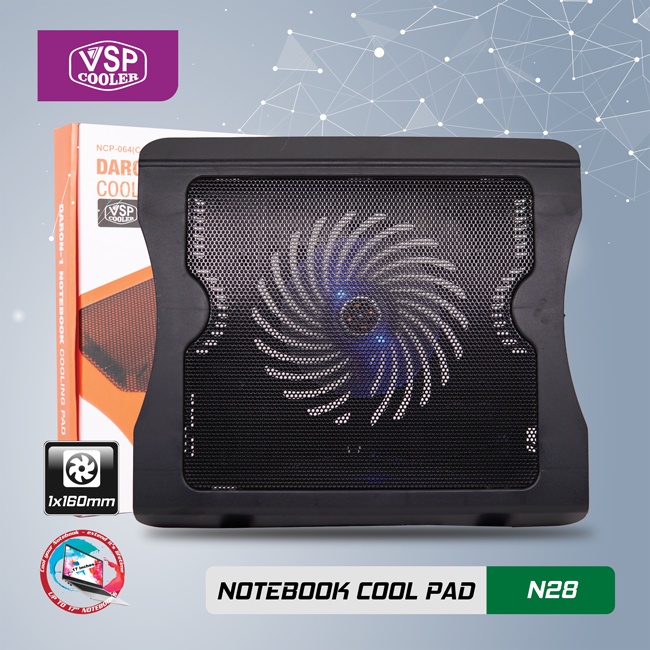 Đế Tản Nhiệt VSP Cooler N28 (1*Fan 16cm)