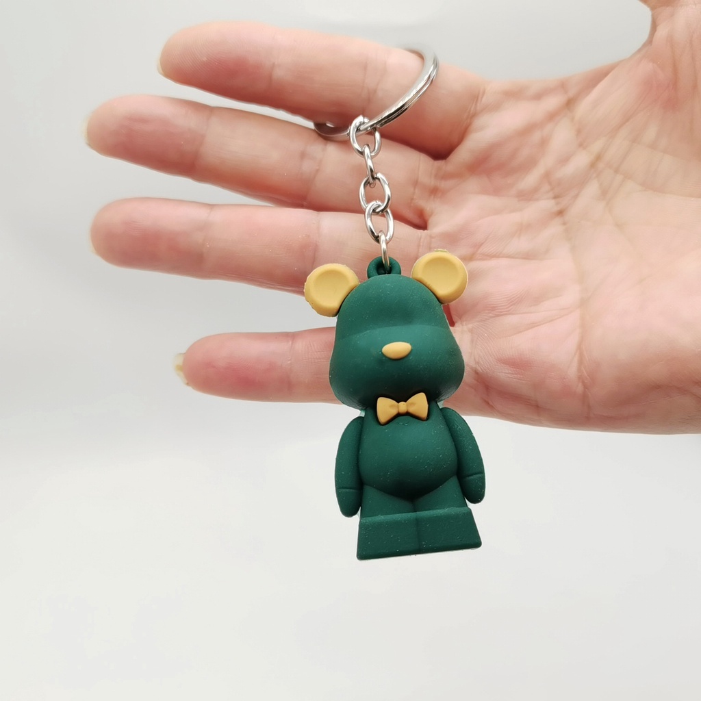 Móc khóa bup bê 3D thời trang nhiều màu sắc