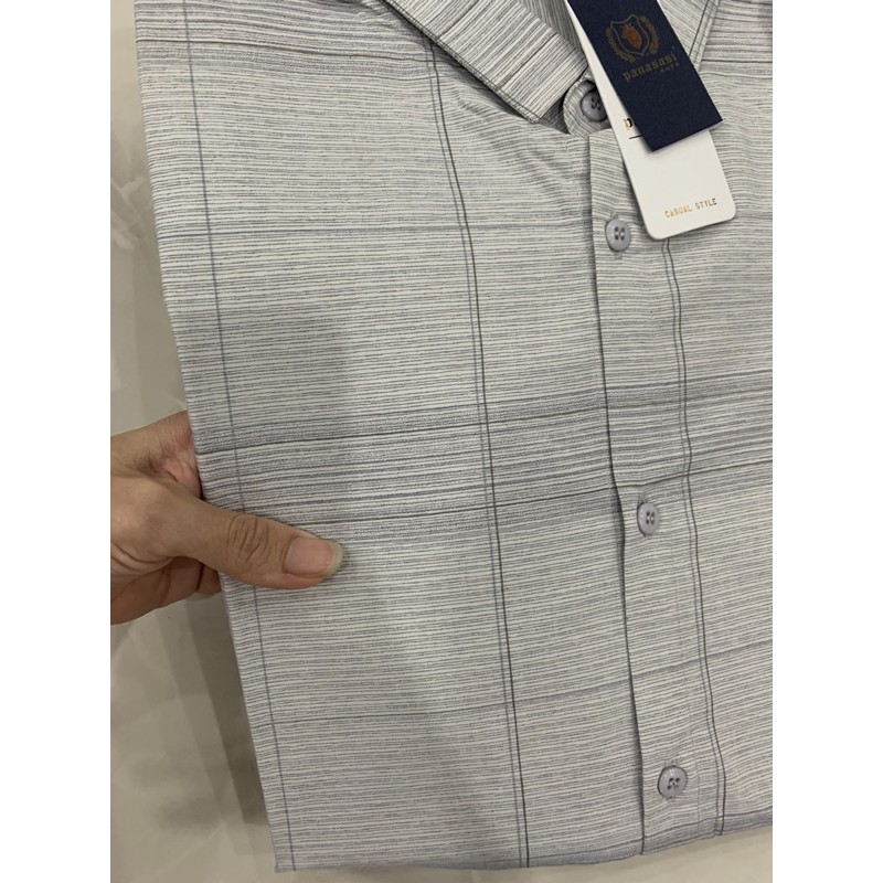 Áo sơmi nam sọc caro body. dành cho con trai và ba