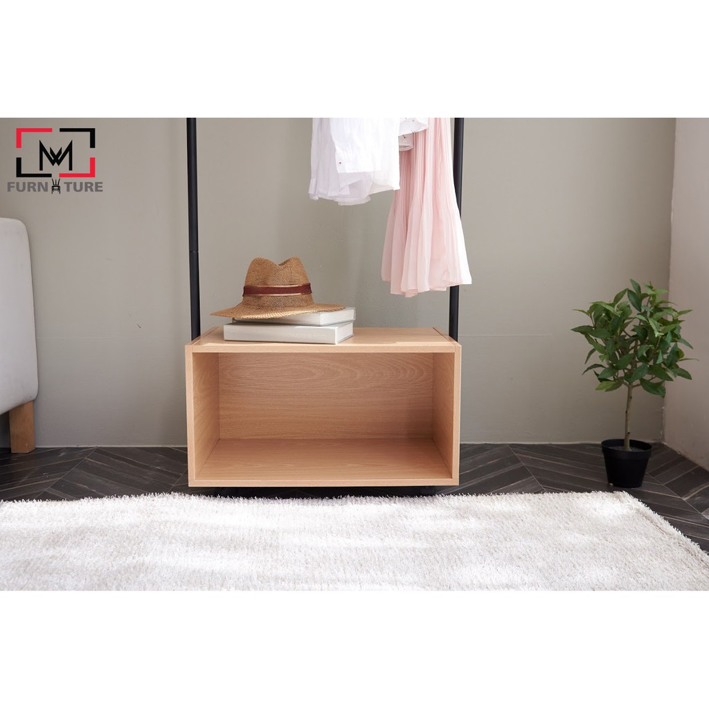 Kệ để quần áo tiện lợi thông minh khung sắt thương hiệu MW FURNITURE - Nội thất căn hộ