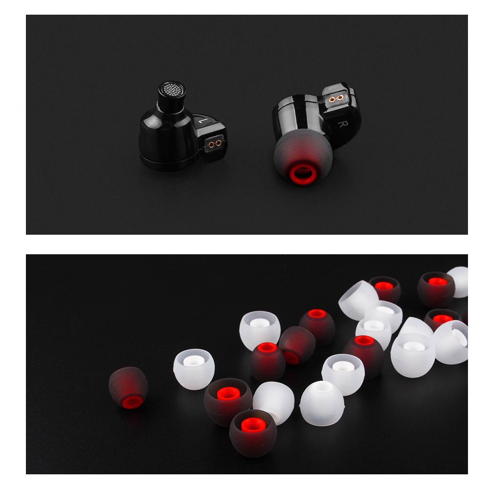 Set 3 Cặp Vòng Đệm Cao Su Silicone Bọc Tai Nghe Nhét Tai Chống Ồn Thoải Mái Size S M L