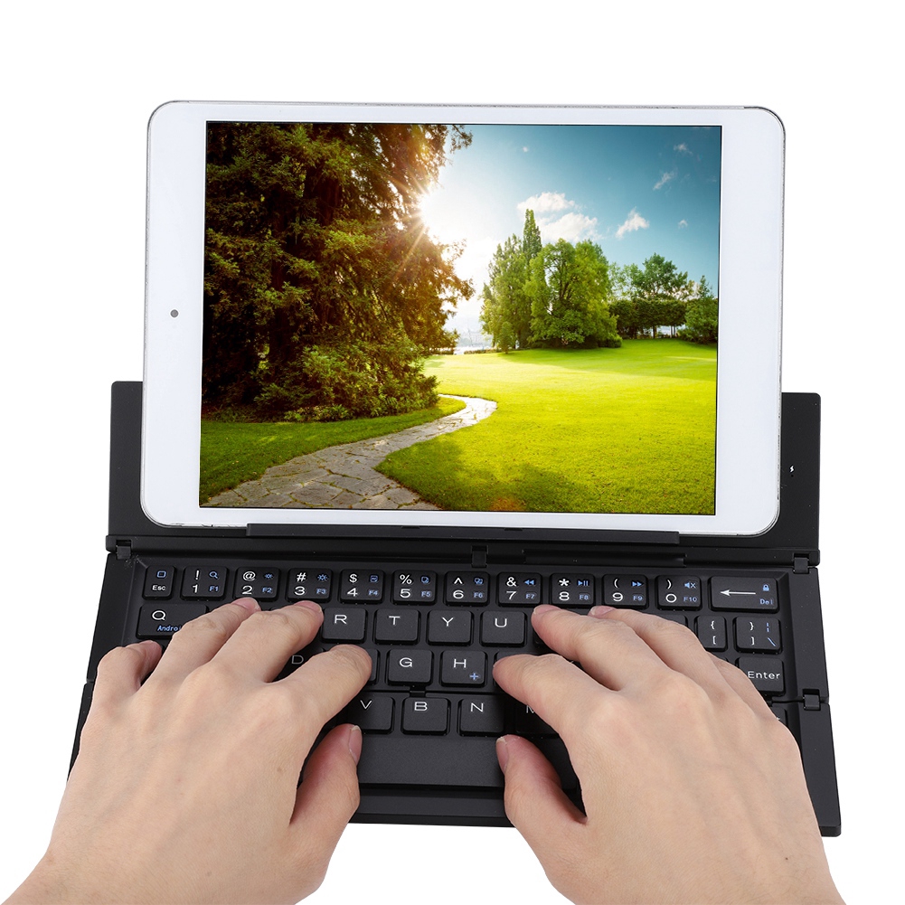 Bàn phím bluetooth không dây bằng hợp kim nhôm có thể gấp lại được | BigBuy360 - bigbuy360.vn