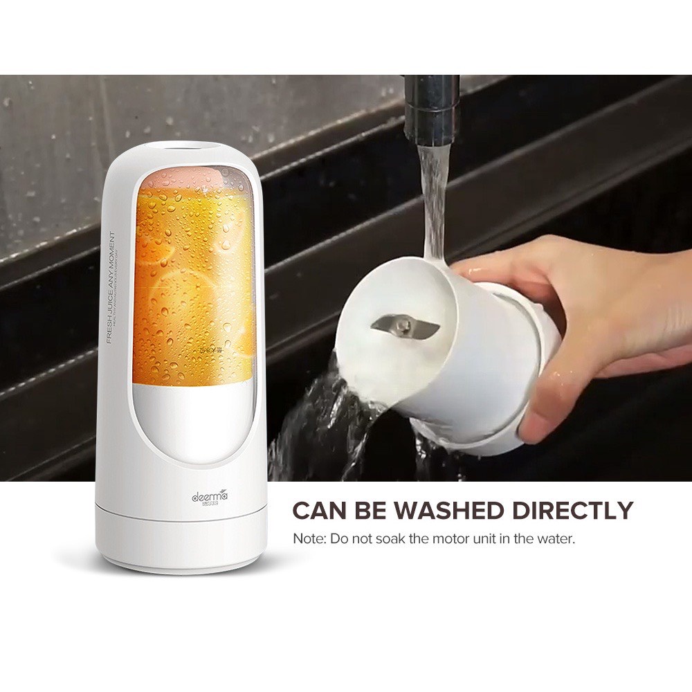 Máy xay sinh tố cầm tay không dây Deerma DEM-NU30 pin sạc tiện lợi - Hàng Chính Hãng