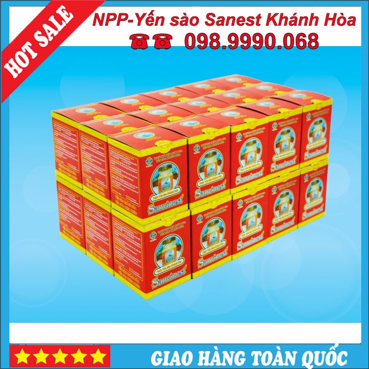 [Combo 30 lọ] Nước Yến sào Sanvinest Khánh Hòa đóng lọ 70ml