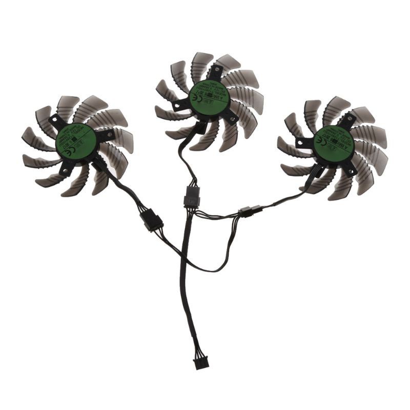 Set 3 Thẻ Đồ Họa 75mm T128010Su 0.35a Cho Gigabyte Aorus Gtx 1060 1070 1080 G1 Gtx 1070ti 1080ti | BigBuy360 - bigbuy360.vn