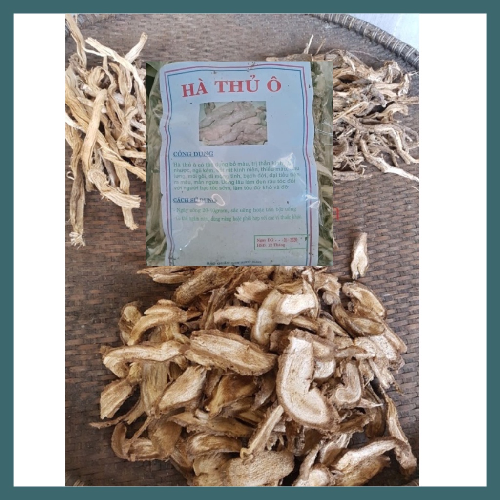 Hà Thủ Ô Trắng Khô Hàng Sạch Đẹp Túi 500g - 1kg
