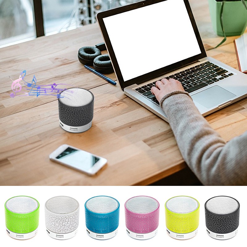Loa bluetooth Không Dây A9 Có Đèn LED Hỗ Trợ Thẻ Nhớ TF Cho Xe Hơi Điện Thoại