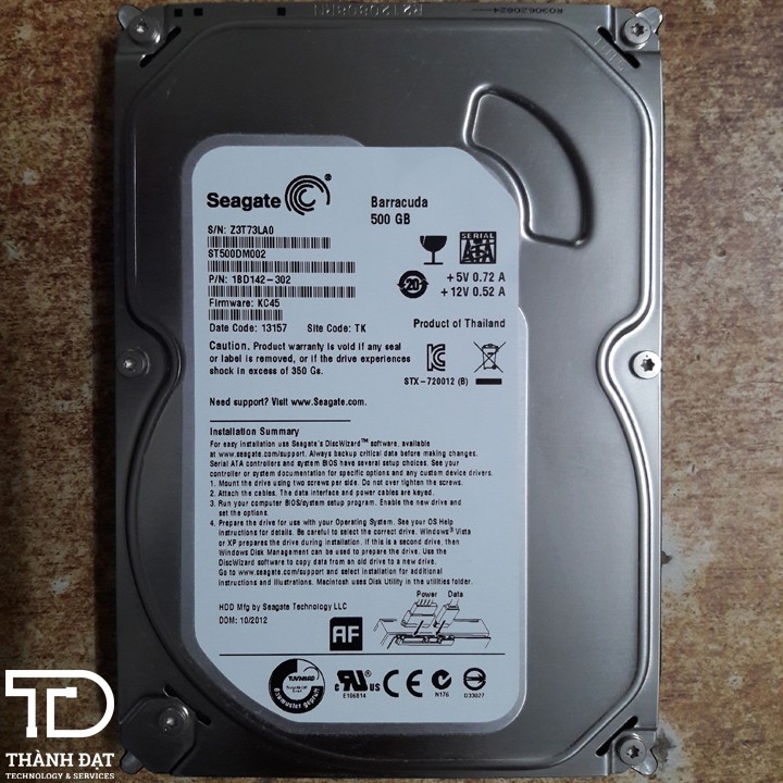 Ổ cứng máy tính 500GB các loại Samsung / Seagate / Western / Toshiba - HDD 500GB cho PC , Desktop