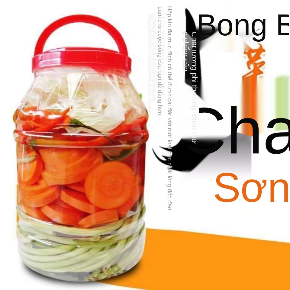 Chai nhựa 5 kg lọ đựng rau ngâm loại lớn 10 kg thùng kín đựng dung tích lớn Nhà sản xuất lon bán buôn