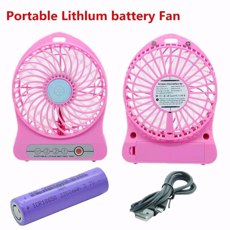 Quạt sạc cầm tay 3 chế độ mát, công suất lớn, quạt sạc để bàn cắm USB