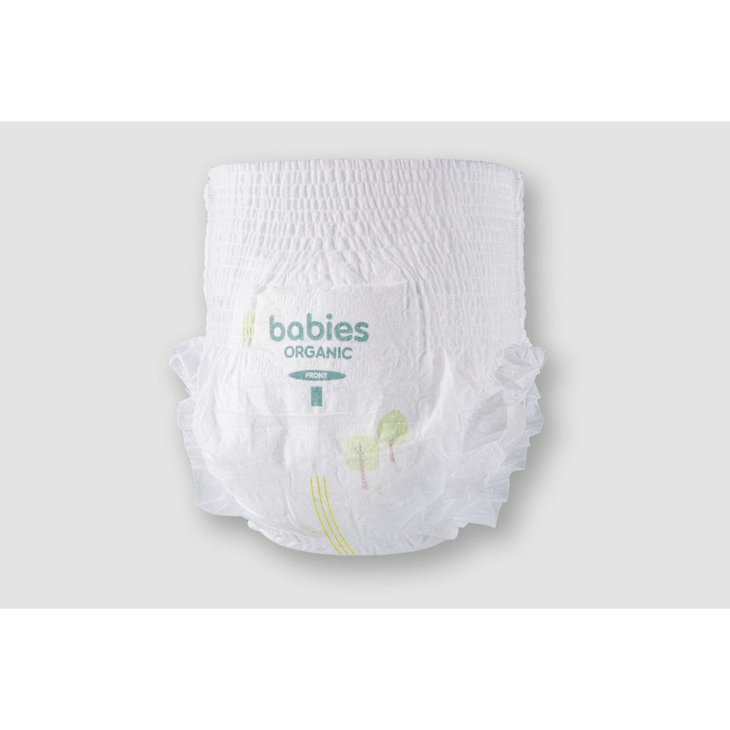 [COMBO MUA 2 BỊCH TẶNG QUÀ] Tã Bỉm BABIES ORGANIC an toàn cho bé [Dán S66/M56/L46] [Quần M54/L50/XL46/XXL40]