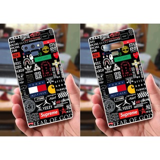 Ốp lưng Samsung Note 9 (dẻo viền trắng trong) - Brands