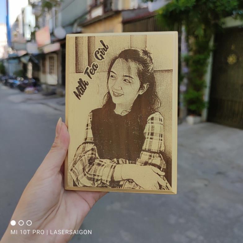 Khung Gỗ Khắc Ảnh - Quà Tặng Kỉ Niệm, Sinh Nhật, Noel, 8/3, 20/10, Quà Cưới - Tranh Gỗ