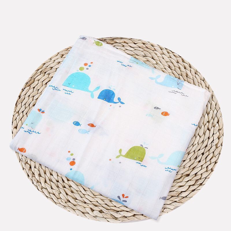 Khăn tắm cotton mềm cho bé kích thước 120x120cm