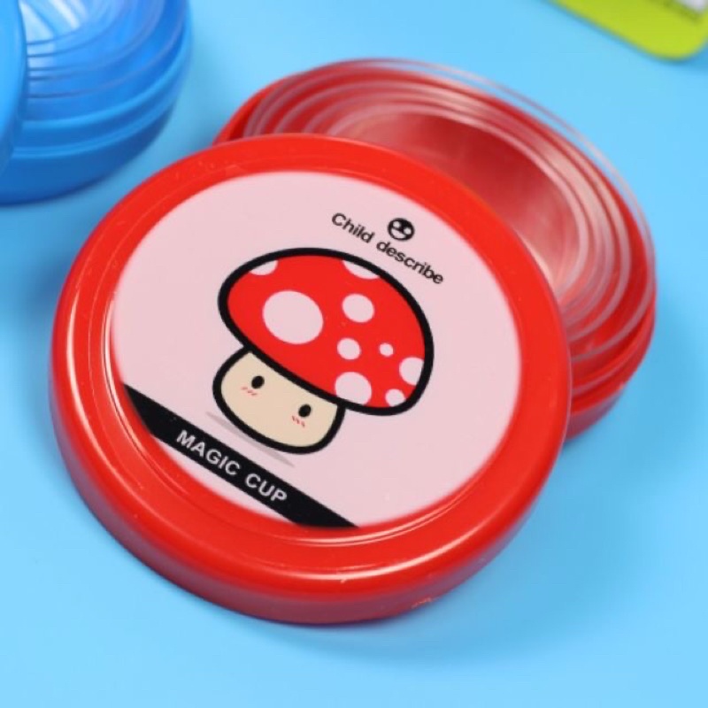 Vỉ 2 Cốc nhựa gấp gọn hình nấm hàng loại đẹp