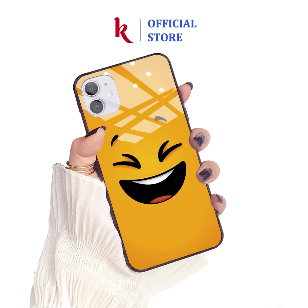 Ốp lưng iphone kính đôi Tâm trạng case 14plus 14 pro max 13 12 promax 11 mini 6 6s 7 8 plus x xr xs Se