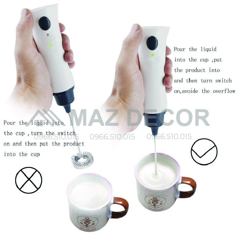 SALE GIÁ SỈ TẠI XƯỞNG Máy tạo bọt sữa cầm tay, tạo bọt cafe, cà phê, đánh trứng foamer  - sạc tích điện đẹp cao cấp