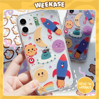 Ốp lưng iPhone silicone Weekase in hình tên lửa vũ trụ, tất cả dòng máy