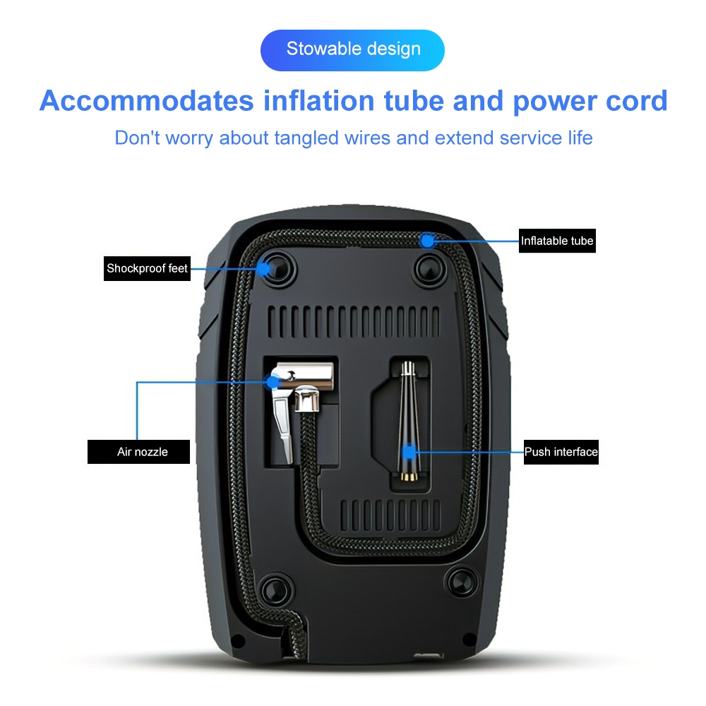 Máy Bơm Lốp Xe Kỹ Thuật Số 12V 150PSI