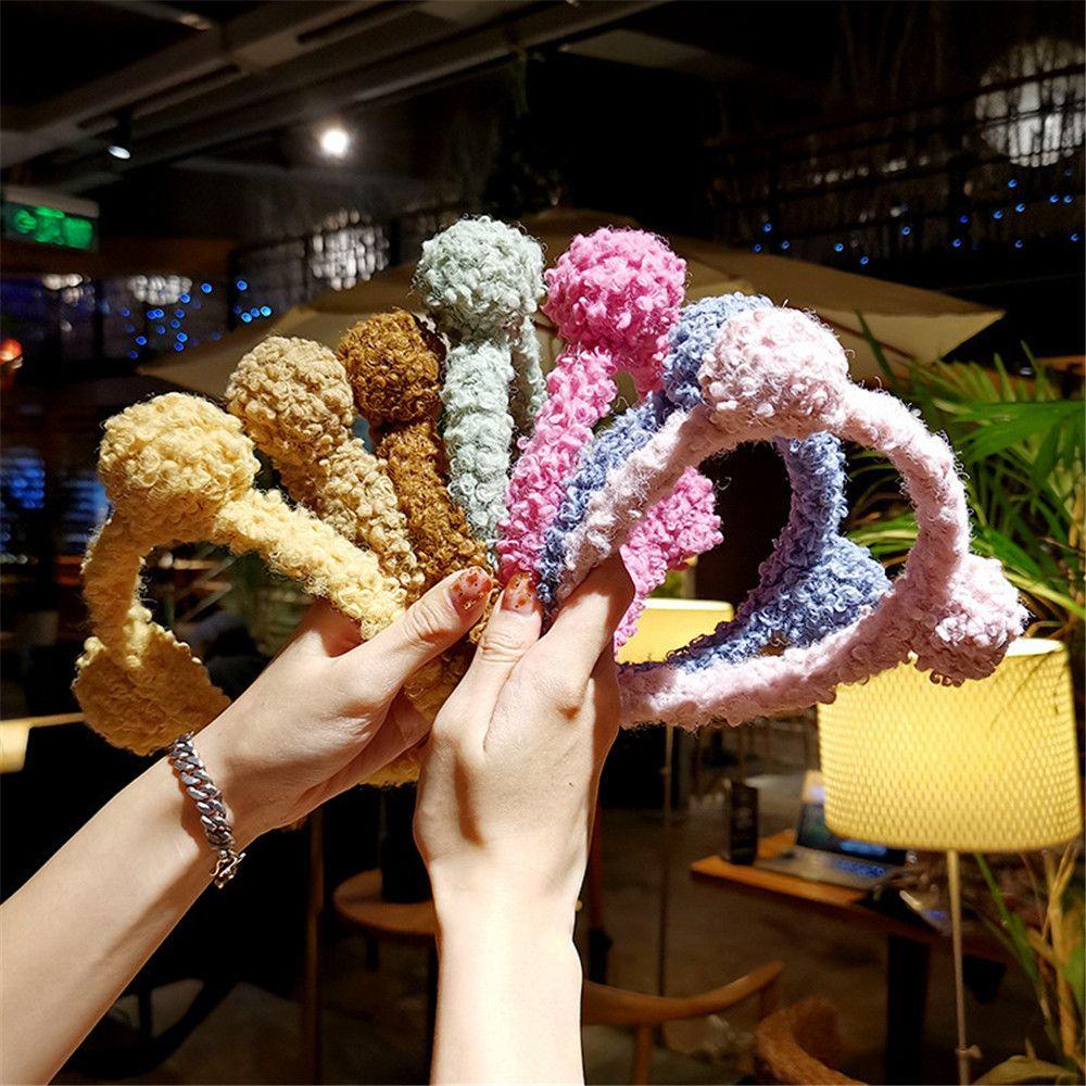 Băng đô cài tóc rửa mặt Tai Gấu Bông Nhiều Màu Dễ Thương Dành Cho Nữ