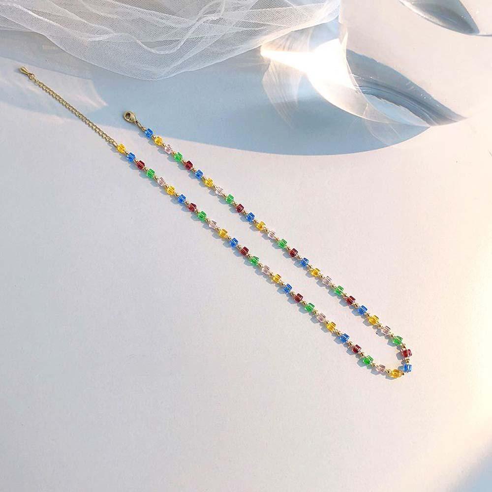 MOCHO Vòng cổ Choker Đính Hạt Đơn Giản Phong Cách Hàn Quốc Cho Nữ