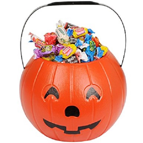 Đèn lồng bí ngô halloween nhựa dẻo rẻ đẹp - Giỏ bí ngô xin kẹo halloween