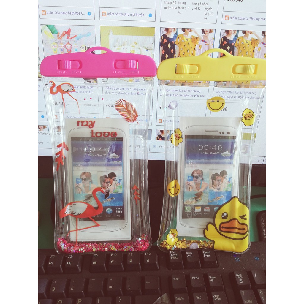 bao vỏ bọc điện thoại chống nước , thích hợp để đi bơi , đi biển quay phim chụp ảnh không lo nước vào điện thoại