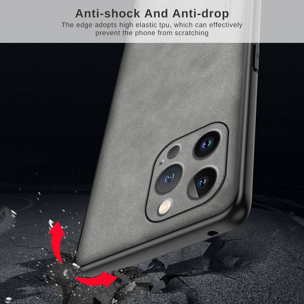 Ốp Điện Thoại Da Cừu Mềm Bảo Vệ Toàn Diện Cho iPhone 14 13 12 11 Pro Max