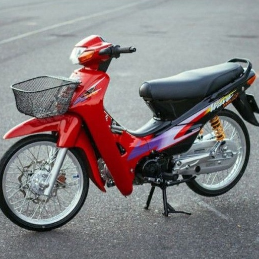 Bộ nhựa dàn dàn áo xe WAVE thái 110 đỏ đen zin honda