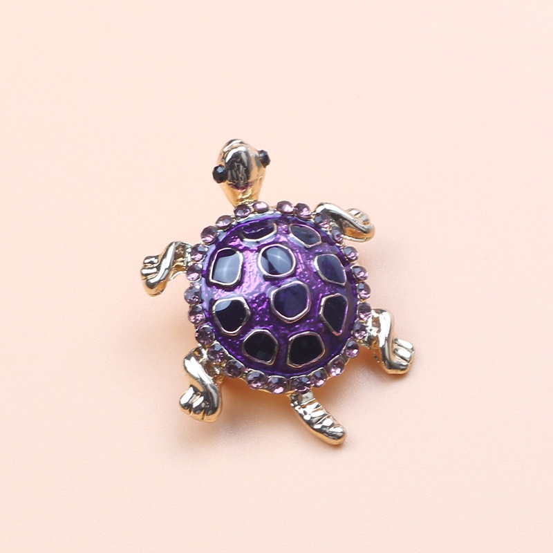 Trâm Cài Áo Hình Rùa Dễ Thương Đính Đá