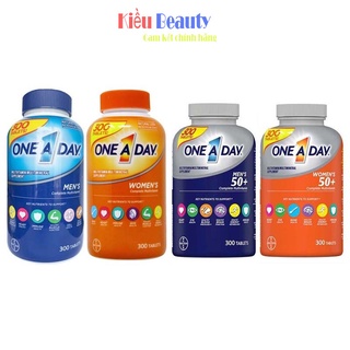 Viên uống Vitamin tổng hợp cho người cao tuổi One a day Men's, Women's Multivitamin 50+ 300 viên - Xuất xứ Mỹ