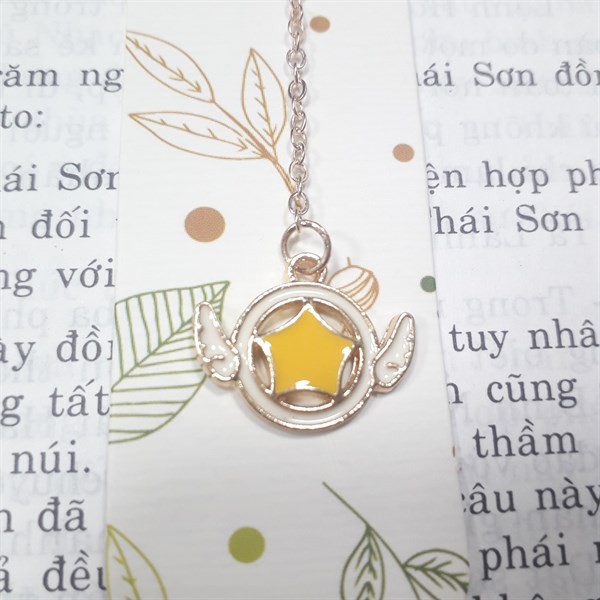 Bookmark Kẹp Sách Kim Loại Phối Charm Hình Cardcaptor - Mẫu 3