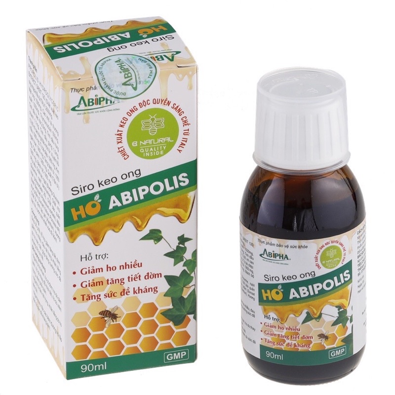 siro keo ong ho abipolis 90ml (hỗ trợ giảm ho, giảm tăng tiết đờm, tăng sức đề kháng )