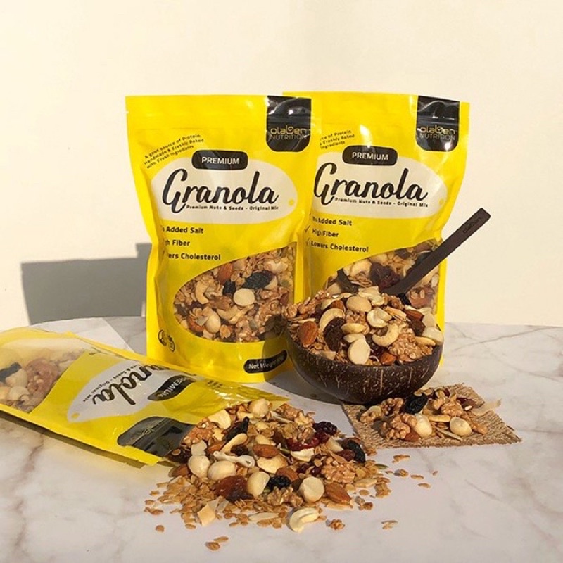 Combo 01 Olaben Granola giảm cân 500gr và 01 Granola Bars ăn kiêng