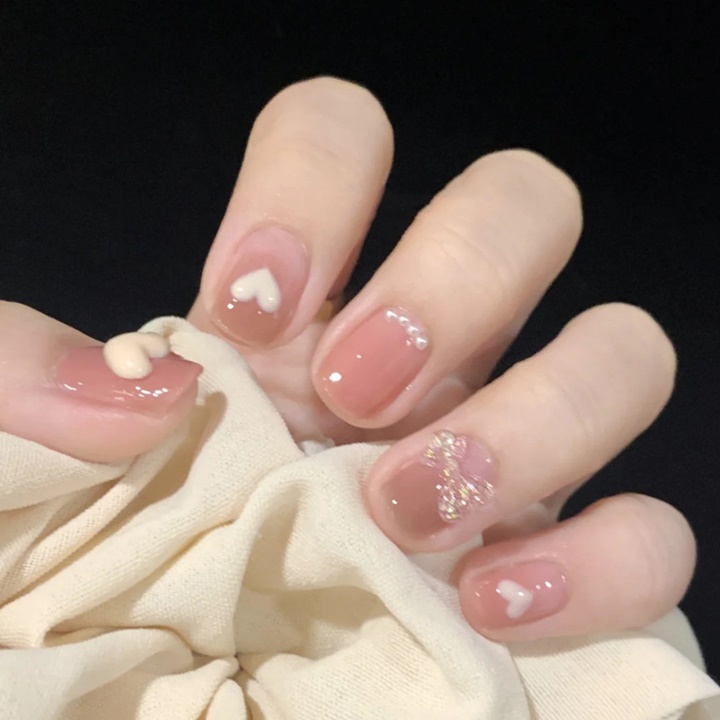 Túi 50 Charm Nail Nơ Màu Thạch 7 Màu, Phụ Kiện Nail - Vani Store