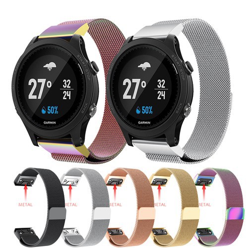 Vòng đeo bằng thép không gỉ thay thế dành cho Garmin Fenix 5/Forerunner