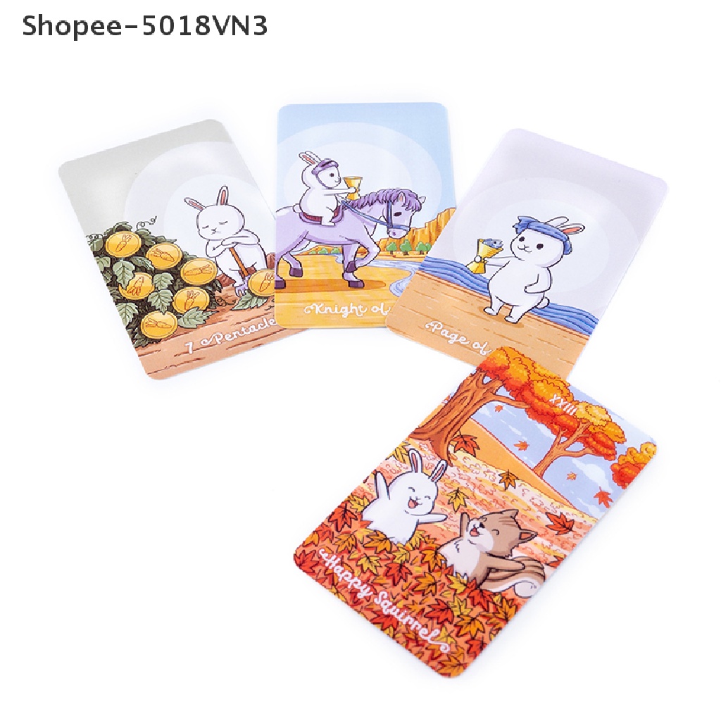 Bộ bài tarot thỏ Bun mũm mĩm đáng yêu vui vẻ 5018VN3